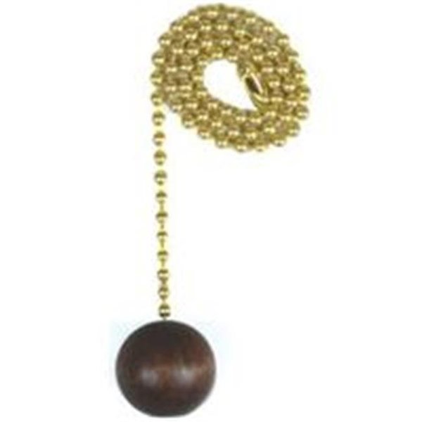 Brightlight Chain Pull W/Walnut Ball 12In 60312 BR435277